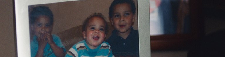 photograph of three brothers smiling